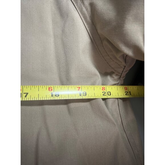 L.L. Bean Freeport Mens S Beige Full-Length Coat Jacket Parka Polyester & Wool - Picture 5 of 7